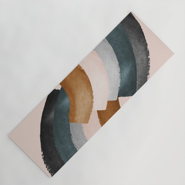 Brushstroke rainbows Yoga Mat Gallery Image 1