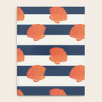 Orange clamshell and navy stripes Notebook Gallery Image 4