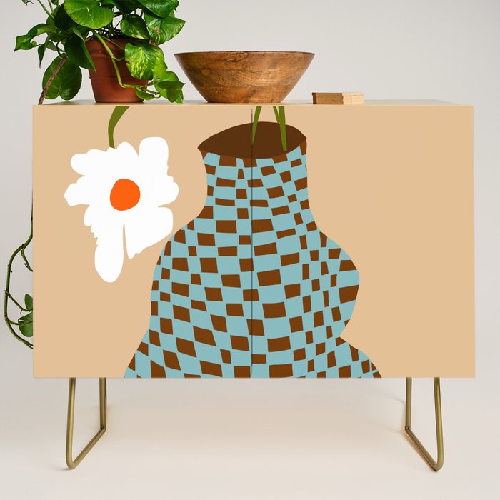 Party floral pottery  Credenza Gallery Image 1