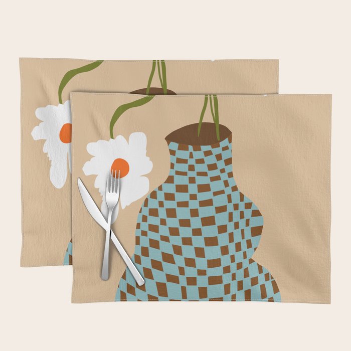Party floral pottery  Placemat Gallery Image 1