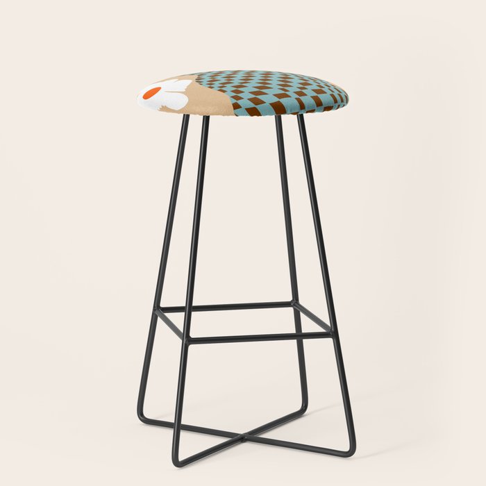 Party floral pottery  Stool Gallery Image 1