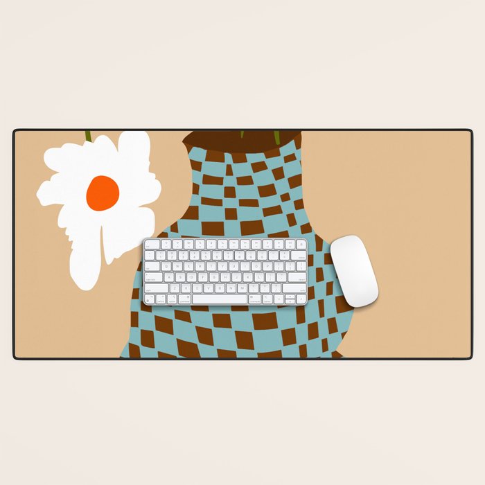 Party floral pottery  Desk Mat Gallery Image 1