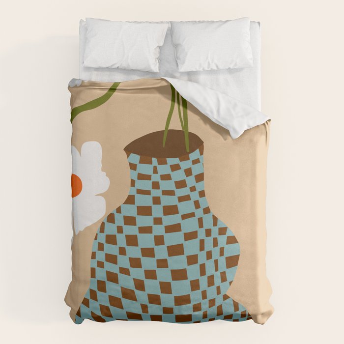 Party floral pottery  Duvet Cover Gallery Image 6