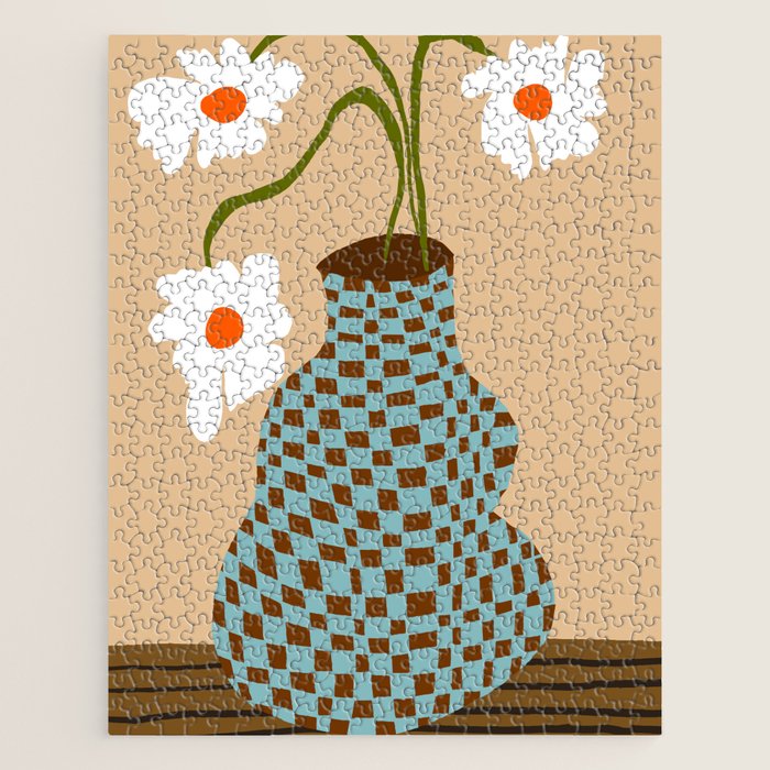 Party floral pottery  Jigsaw Puzzle Gallery Image 1