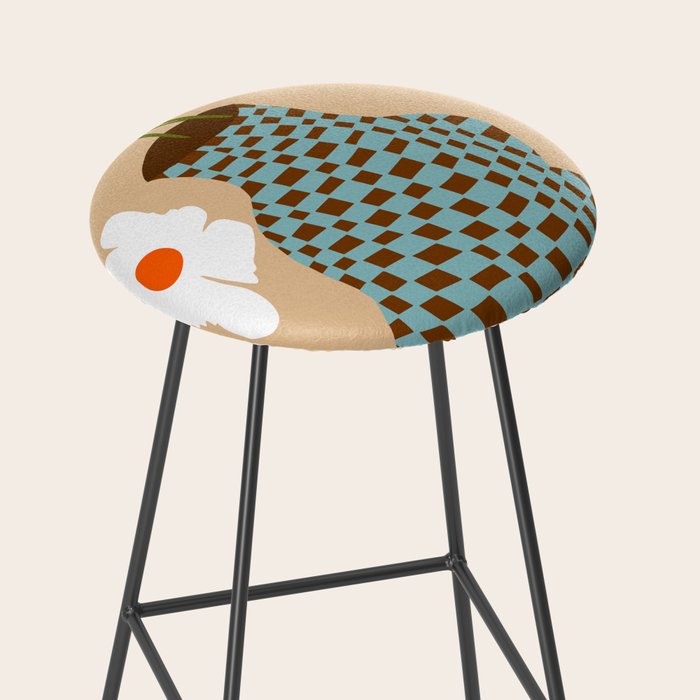 Party floral pottery  Stool Gallery Image 2