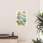 Enchanted Waterfall Garden 19th Century Chinoiserie Poster Gallery Image 2