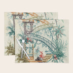 Enchanted Waterfall Garden 19th Century Chinoiserie Placemat Gallery Image 1
