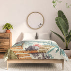 Enchanted Waterfall Garden 19th Century Chinoiserie Comforter Gallery Image 3