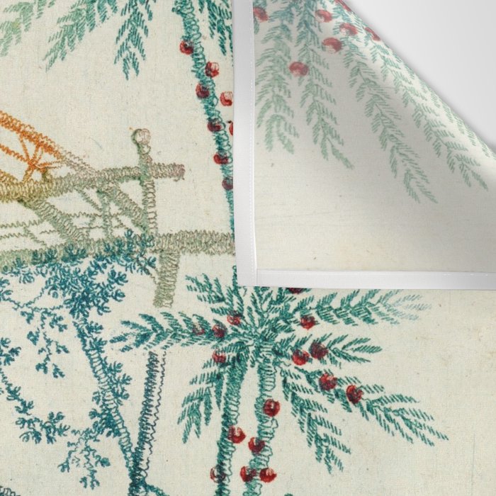 Enchanted Waterfall Garden 19th Century Chinoiserie Wall Tapestry Gallery Image 3