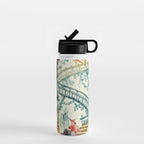 Enchanted Waterfall Garden 19th Century Chinoiserie Water Bottle Gallery Image 1
