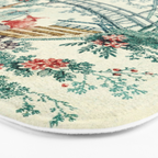 Enchanted Waterfall Garden 19th Century Chinoiserie Bath Mat Gallery Image 3
