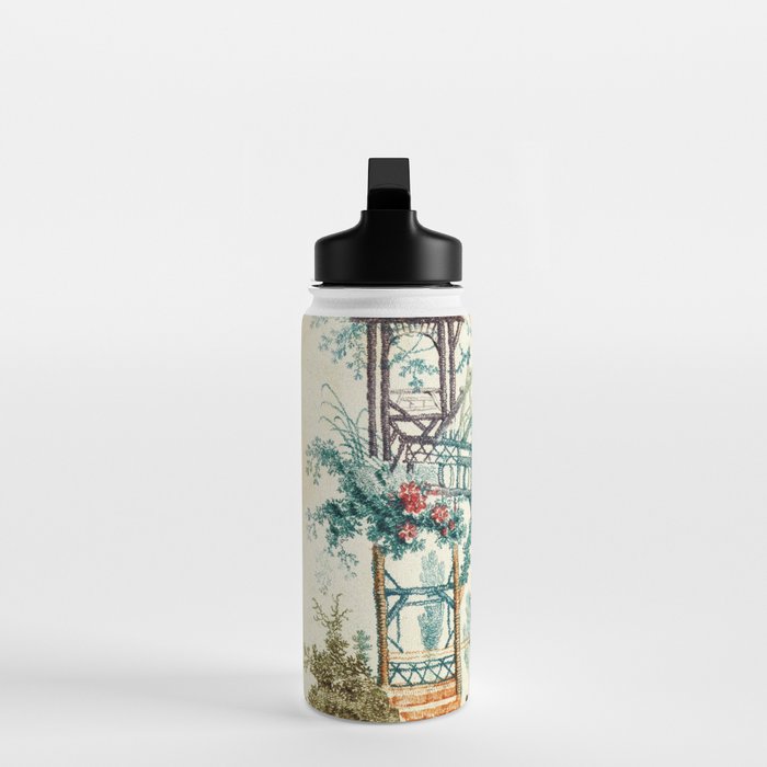 Enchanted Waterfall Garden 19th Century Chinoiserie Water Bottle Gallery Image 3