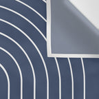 Minimal Arch XIV Navy Blue Modern Geometric Lines Wall Tapestry Gallery Image 3