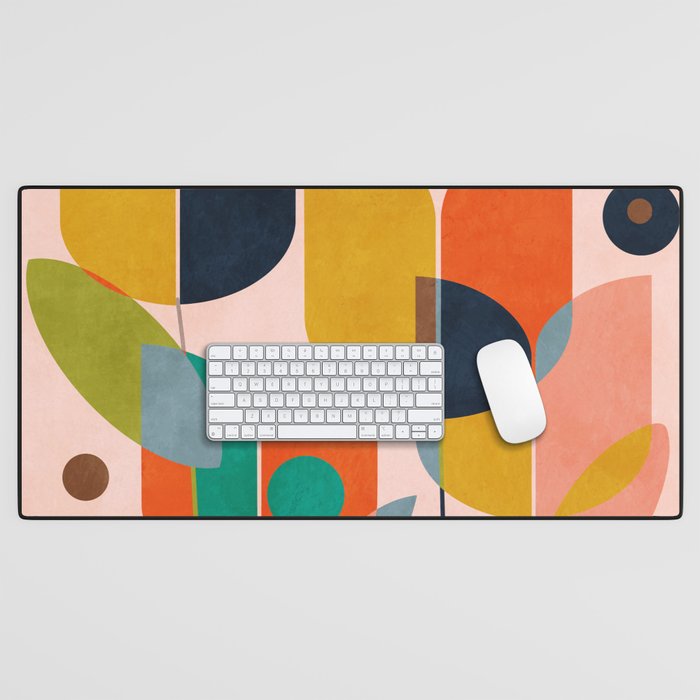 floral shapes III Desk Mat Gallery Image 1