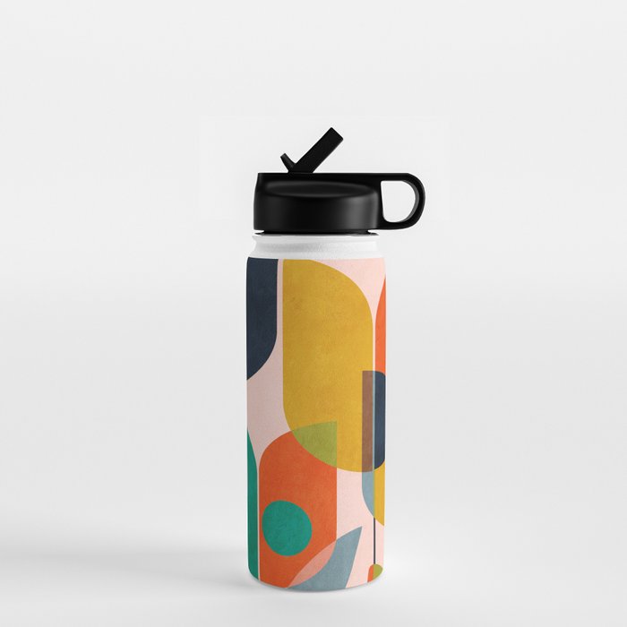 floral shapes III Water Bottle Gallery Image 1