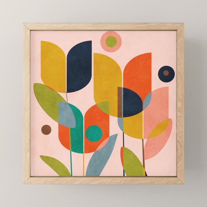 floral shapes III Mini Art Print Gallery Image 1
