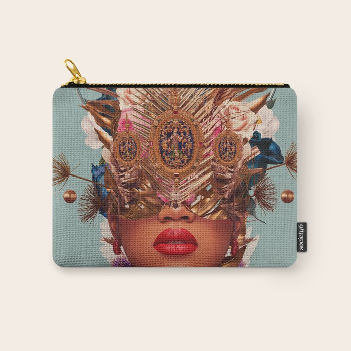 Blossom in a golden asymmetry Carry All Pouch Gallery Image 1