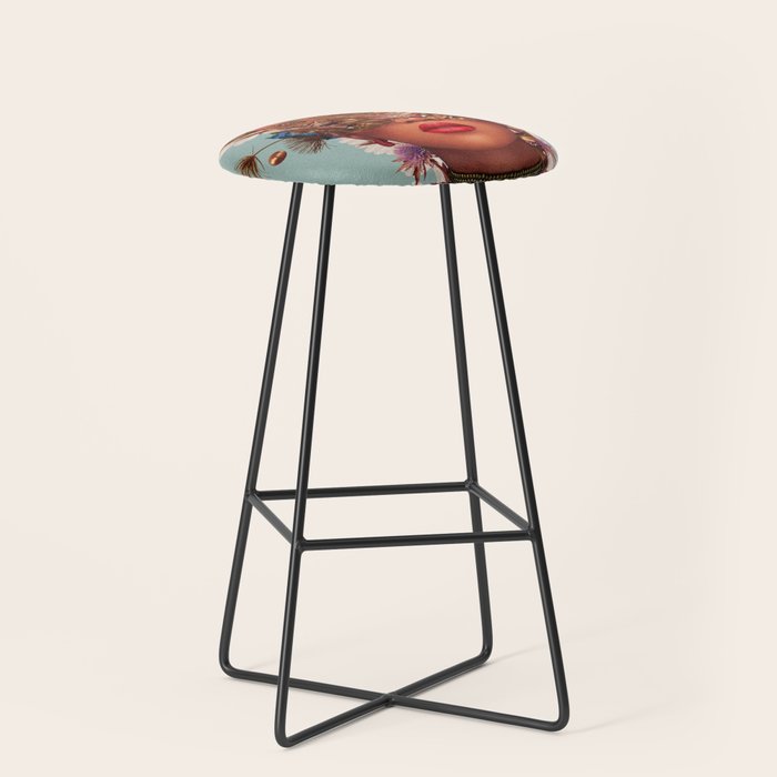 Blossom in a golden asymmetry Stool Gallery Image 1