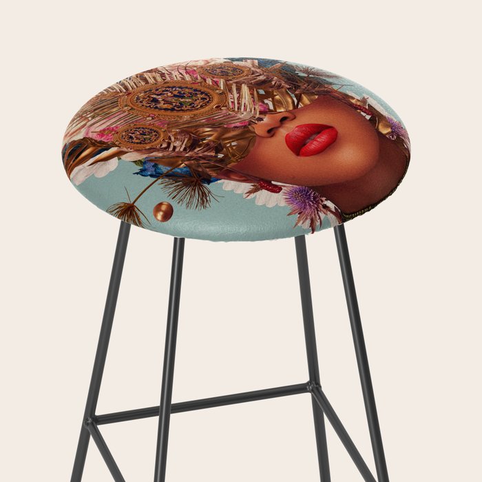 Blossom in a golden asymmetry Stool Gallery Image 2