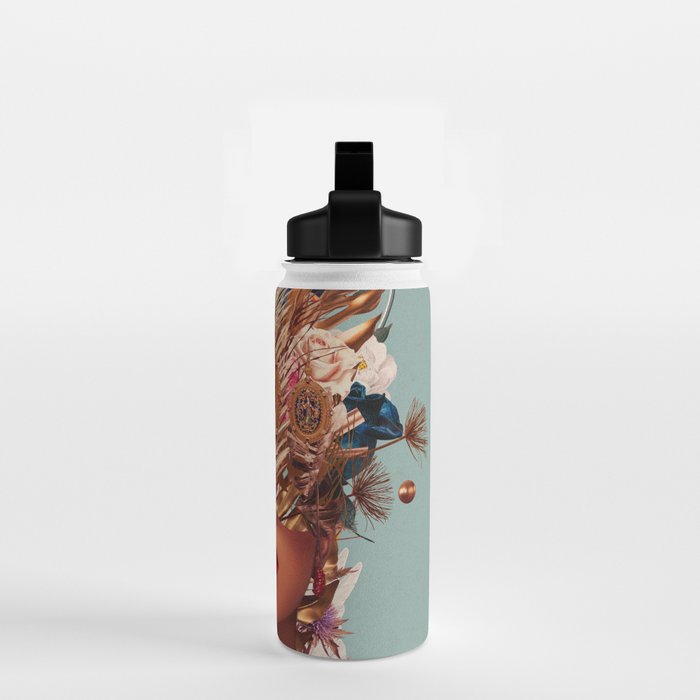 Blossom in a golden asymmetry Water Bottle Gallery Image 2