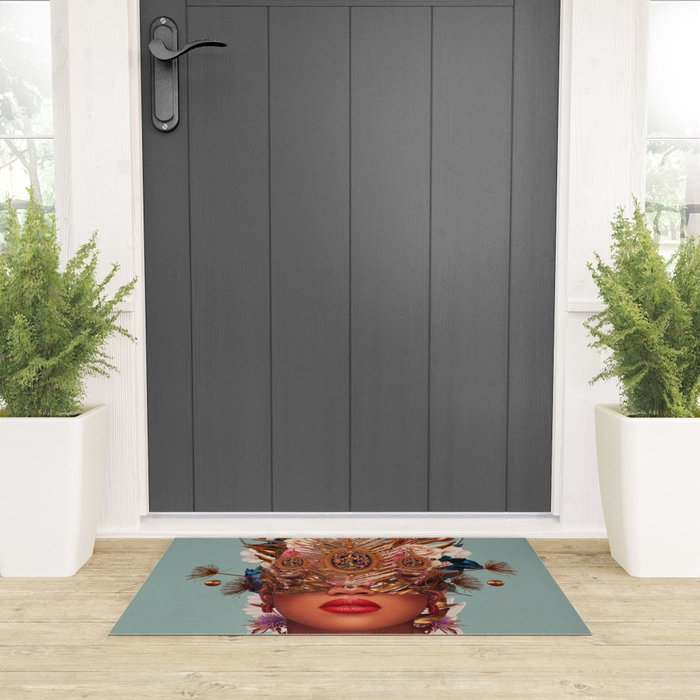 Blossom in a golden asymmetry Welcome Mat Gallery Image 3