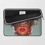 Blossom in a golden asymmetry Laptop Sleeve Gallery Image 2