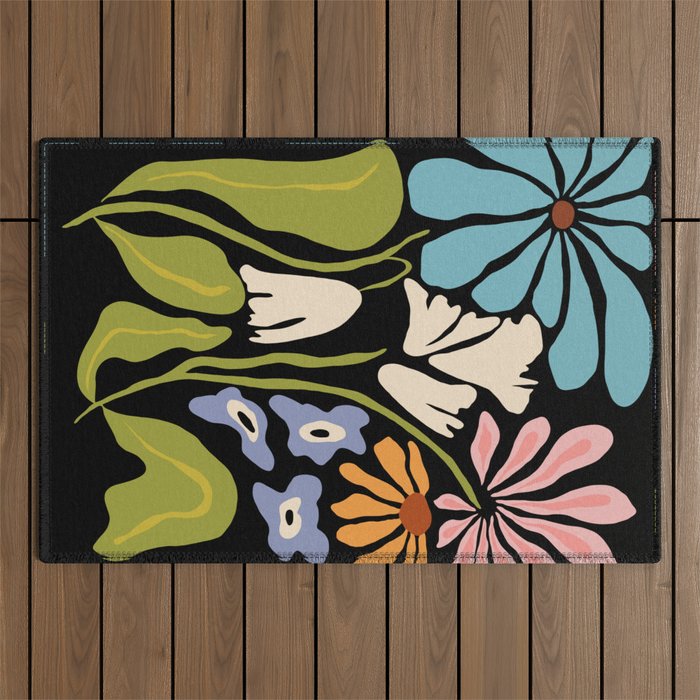 Golden Garden charm Outdoor Rug Gallery Image 1