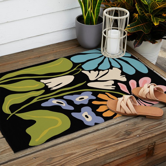 Golden Garden charm Outdoor Rug Gallery Image 2
