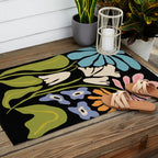 Golden Garden charm Outdoor Rug Gallery Image 2