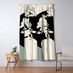 Bloom 8 Line Drawing Window Curtain Gallery Image 5