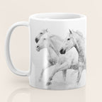 Wild Horses - Black and White Photography Coffee Mug Gallery Image 3