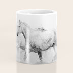 Wild Horses - Black and White Photography Coffee Mug Gallery Image 4