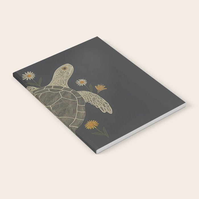 Turtle with Flowers Notebook Gallery Image 1