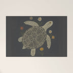 Turtle with Flowers Welcome Mat Gallery Image 1