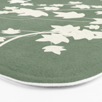 Minimal Abstract Leaves 12 Bath Mat Gallery Image 3