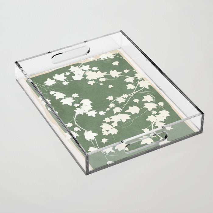Minimal Abstract Leaves 12 Acrylic Tray Gallery Image 1