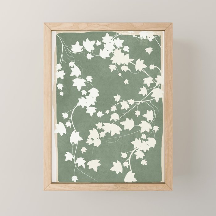 Minimal Abstract Leaves 12 Mini Art Print Gallery Image 1
