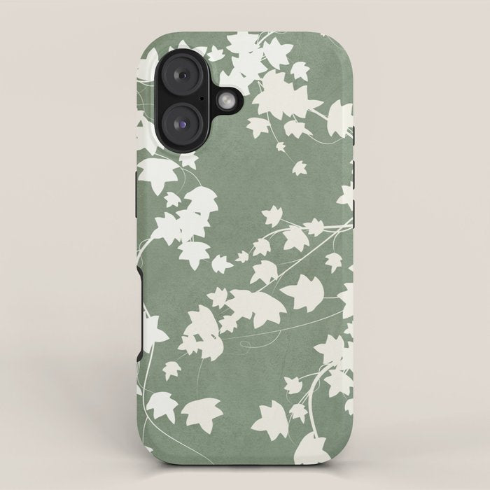 Minimal Abstract Leaves 12 iPhone Case Gallery Image 1