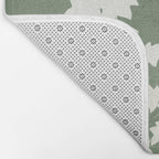 Minimal Abstract Leaves 12 Bath Mat Gallery Image 2