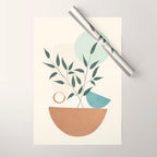 Azzurro Shapes No 57 Wrapping Paper Gallery Image 1