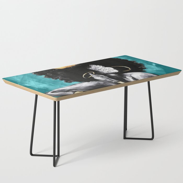Naturally Queen VI  TEAL Coffee Table Gallery Image 1