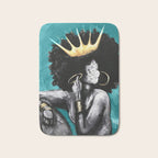 Naturally Queen VI  TEAL Bath Mat Gallery Image 1