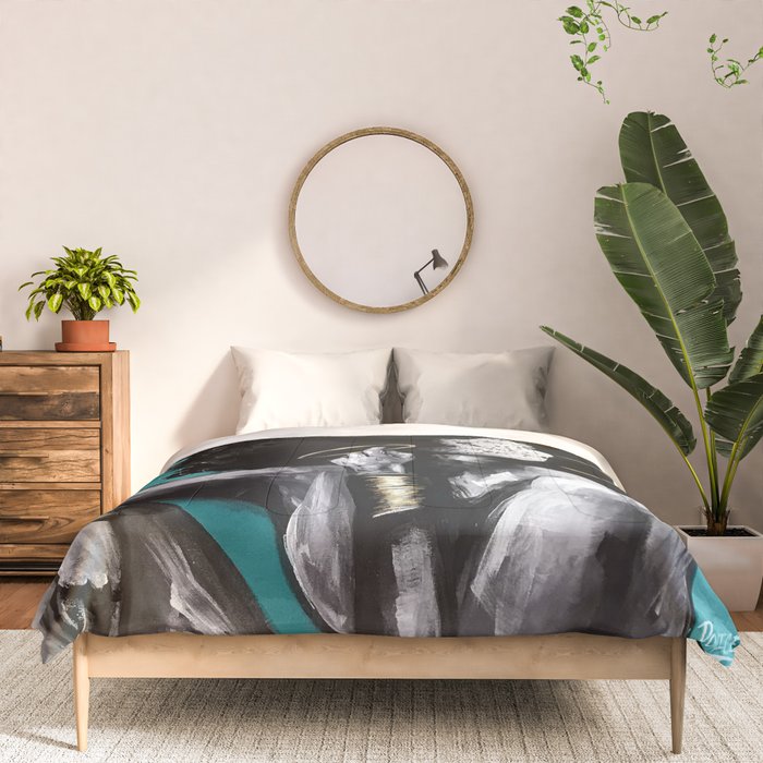 Naturally Queen VI  TEAL Comforter Gallery Image 3