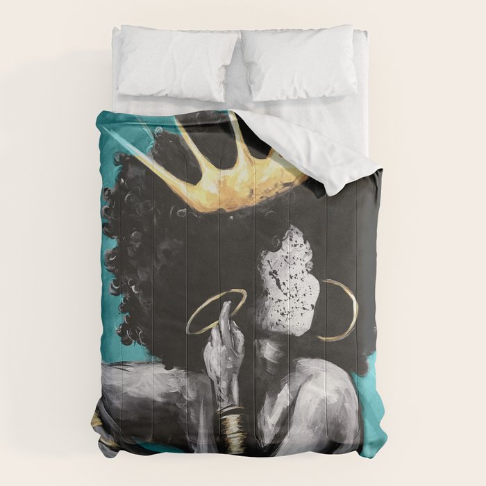 Naturally Queen VI  TEAL Comforter