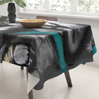 Naturally Queen VI  TEAL Tablecloth Gallery Image 3
