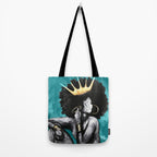 Naturally Queen VI  TEAL Tote Bag Gallery Image 2