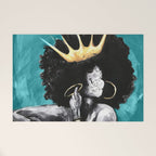 Naturally Queen VI  TEAL Welcome Mat Gallery Image 1