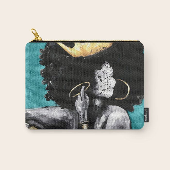 Naturally Queen VI  TEAL Carry All Pouch Gallery Image 1