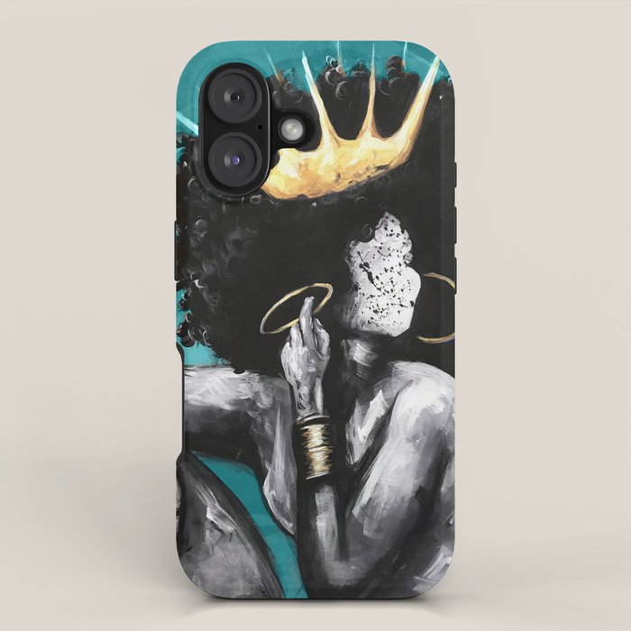 Naturally Queen VI  TEAL iPhone Case Gallery Image 1