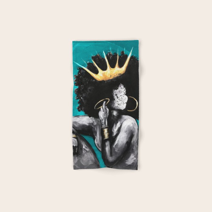 Naturally Queen VI  TEAL Bath Towel Gallery Image 1